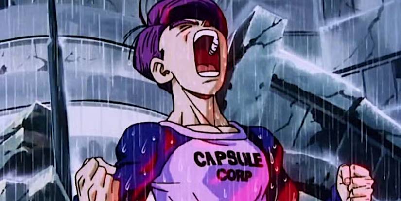 Future Trunks crying in Dragon Ball Z