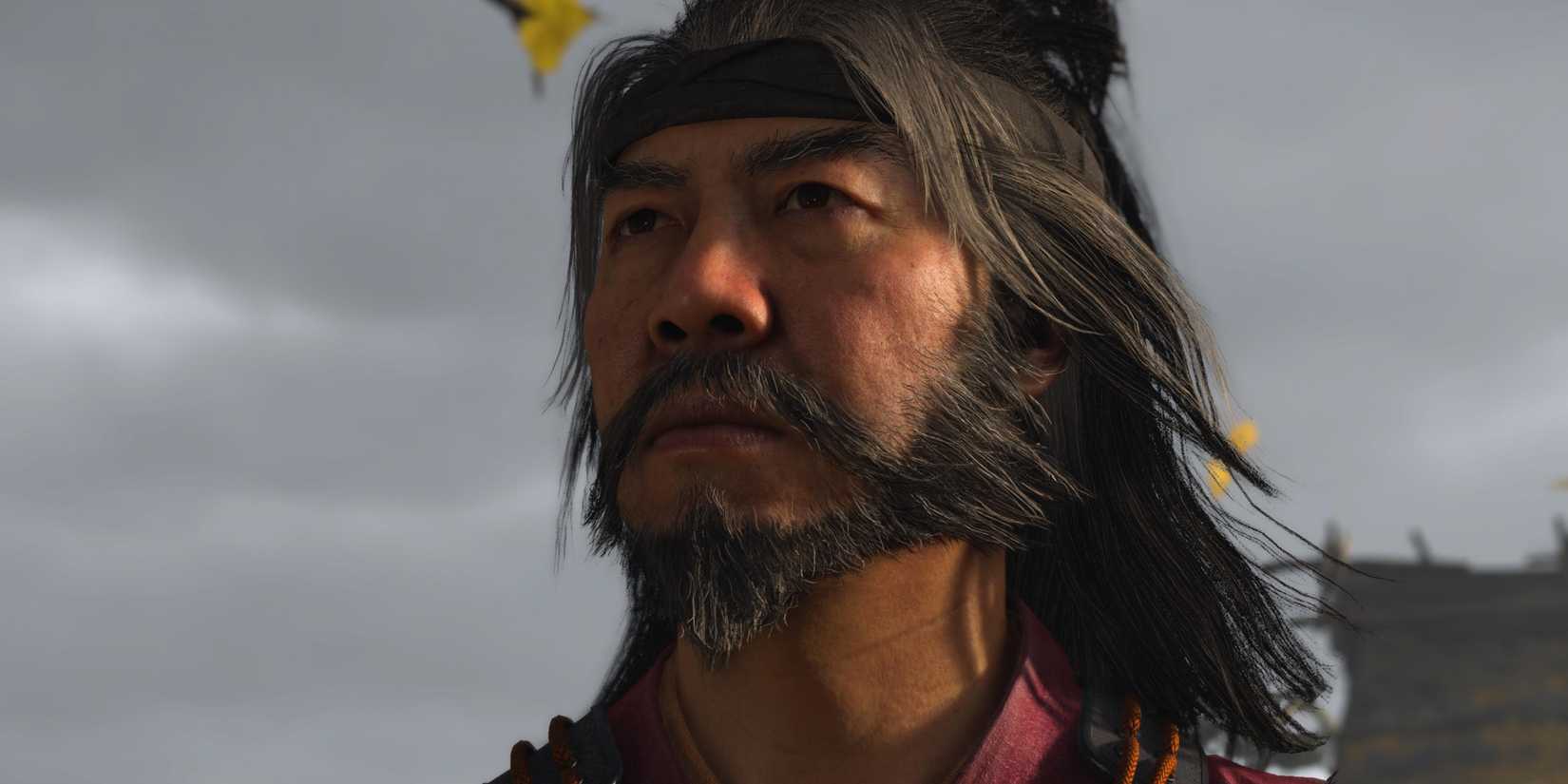 A close-up on Lord Saito in Ghost of Yotei.