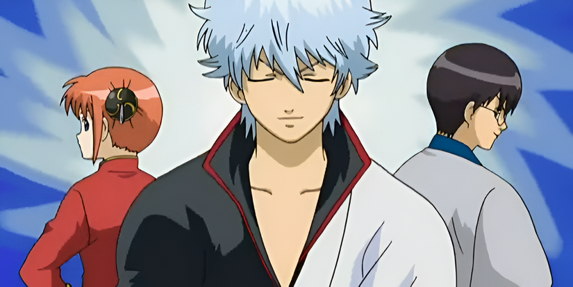 Gintama episode 1 Gintoki, Kagura and Shinpachi