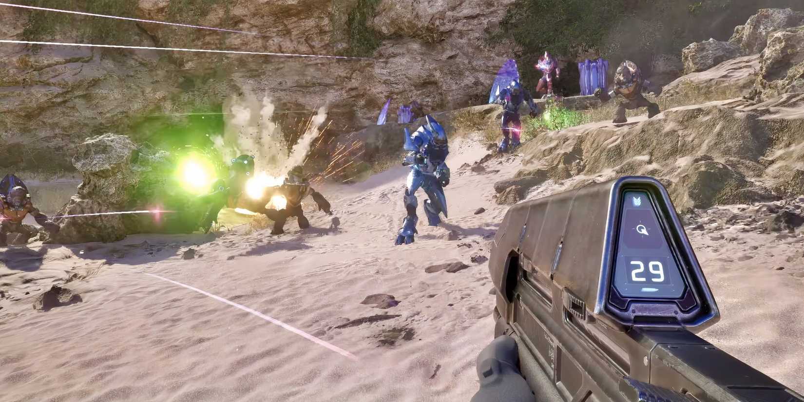 Halo First Person shooting grunts