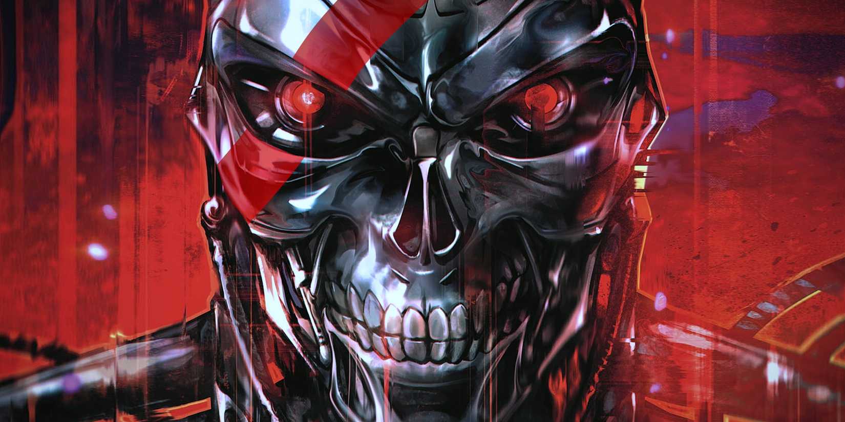 Hero T-800 Tex in New Terminator Metal Comic Art