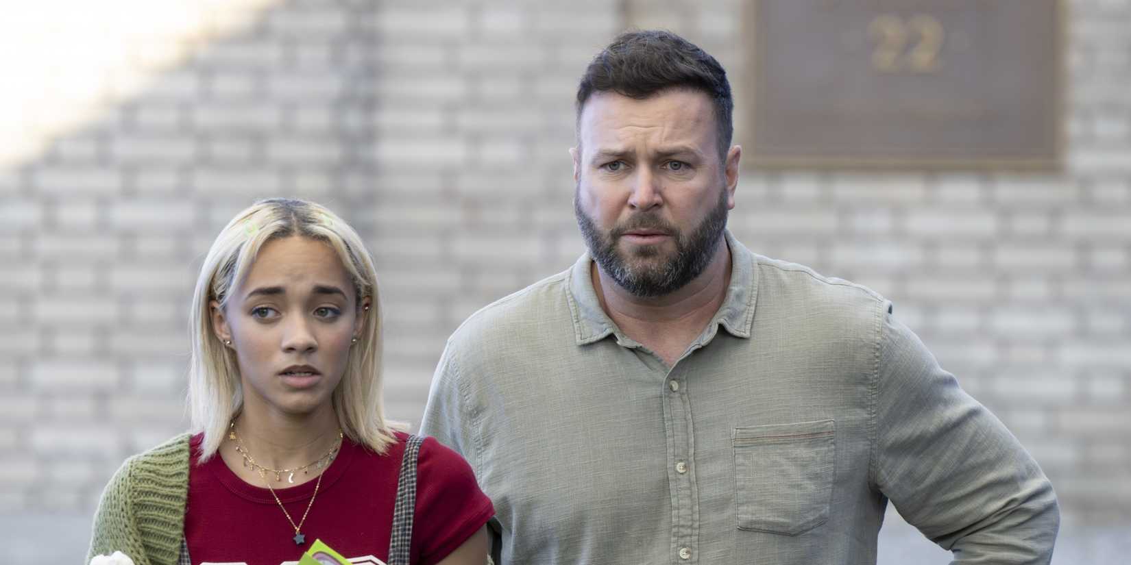 Amirah J as Ava Gillory and Taran Killam as Ludo Radovic in High Potential