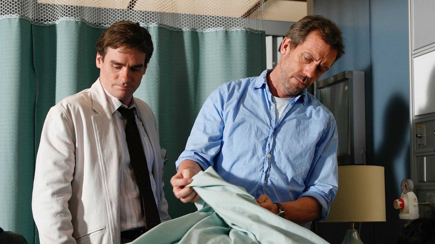 House (Hugh Laurie) e Wilson (Robert Sean Leonard) em House M.D.