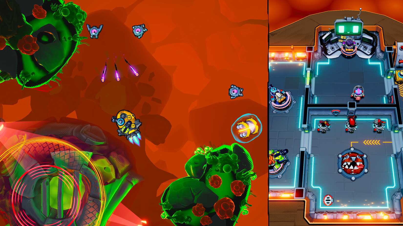 Hyperspaced coop split screen