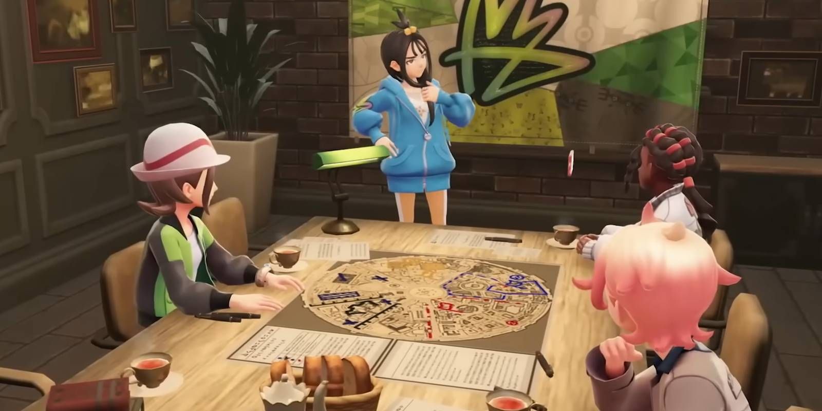 Pokémon Legends Z-A main character with group of trainers