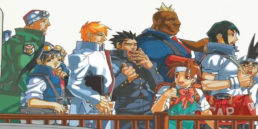 Rival Schools cover art with multiple characters