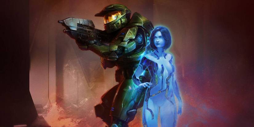 Halo Campaign Evolved Master Chief and Cortana in new level environment