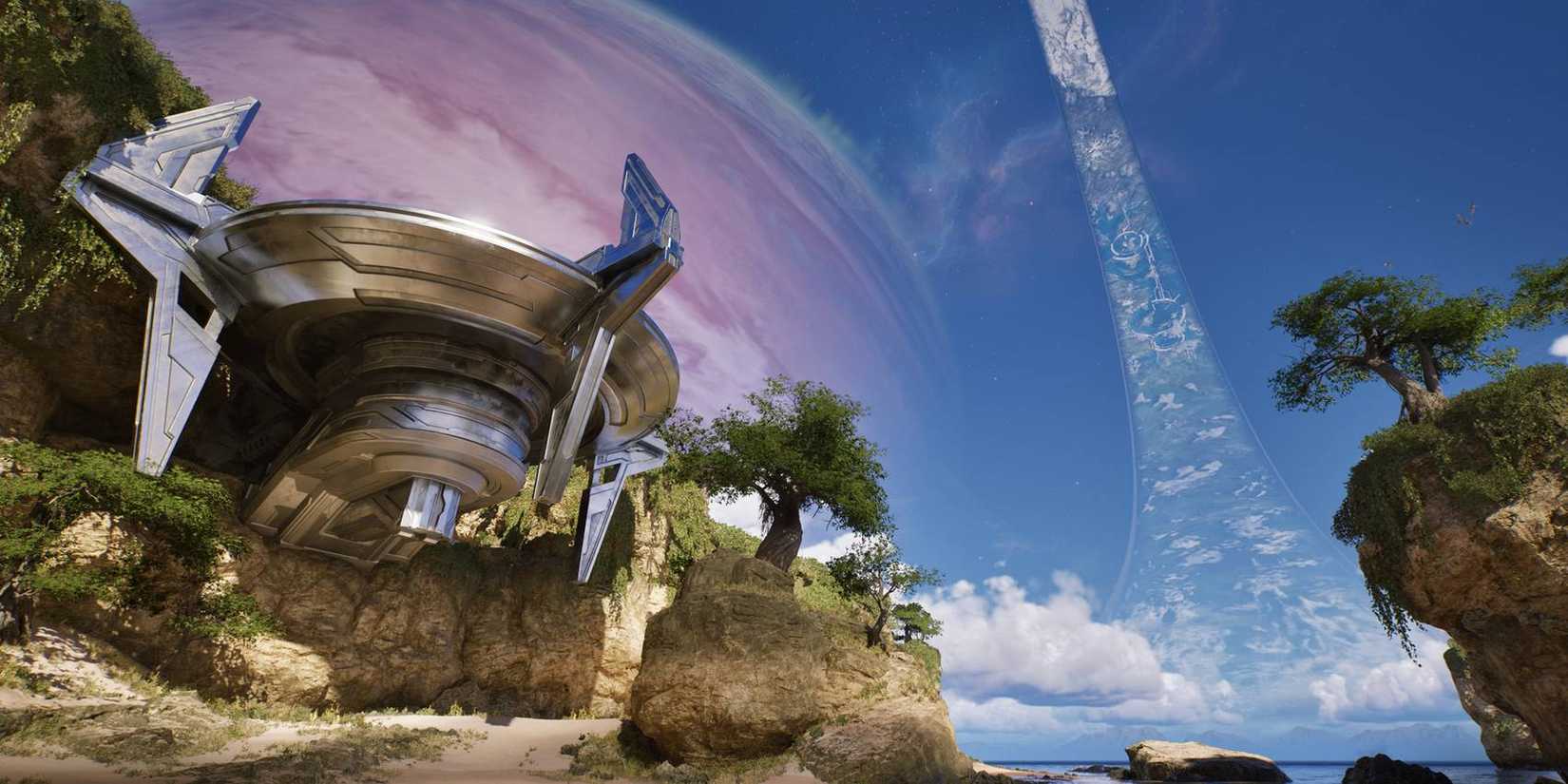Halo Campaign Evolved Silent Cartographer level remade promotional image