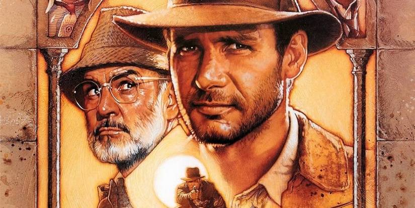 Harrison Ford and Sean Connery on the poster for Indiana Jones and the Last Crusade