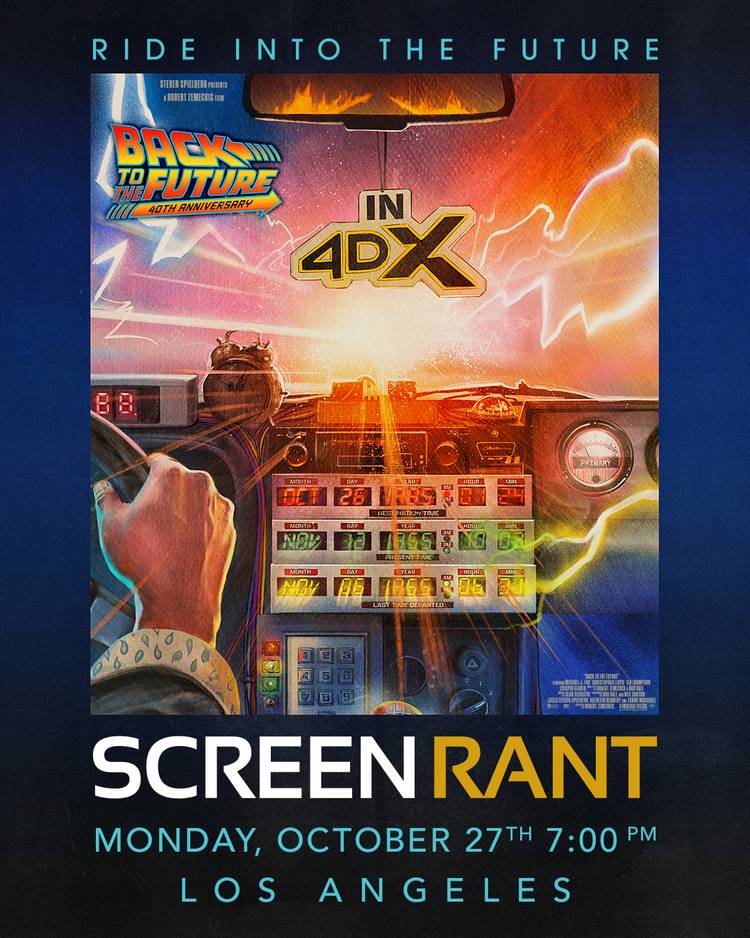 Win Tickets To Watch Again To The Future In 4DX With ScreenRant