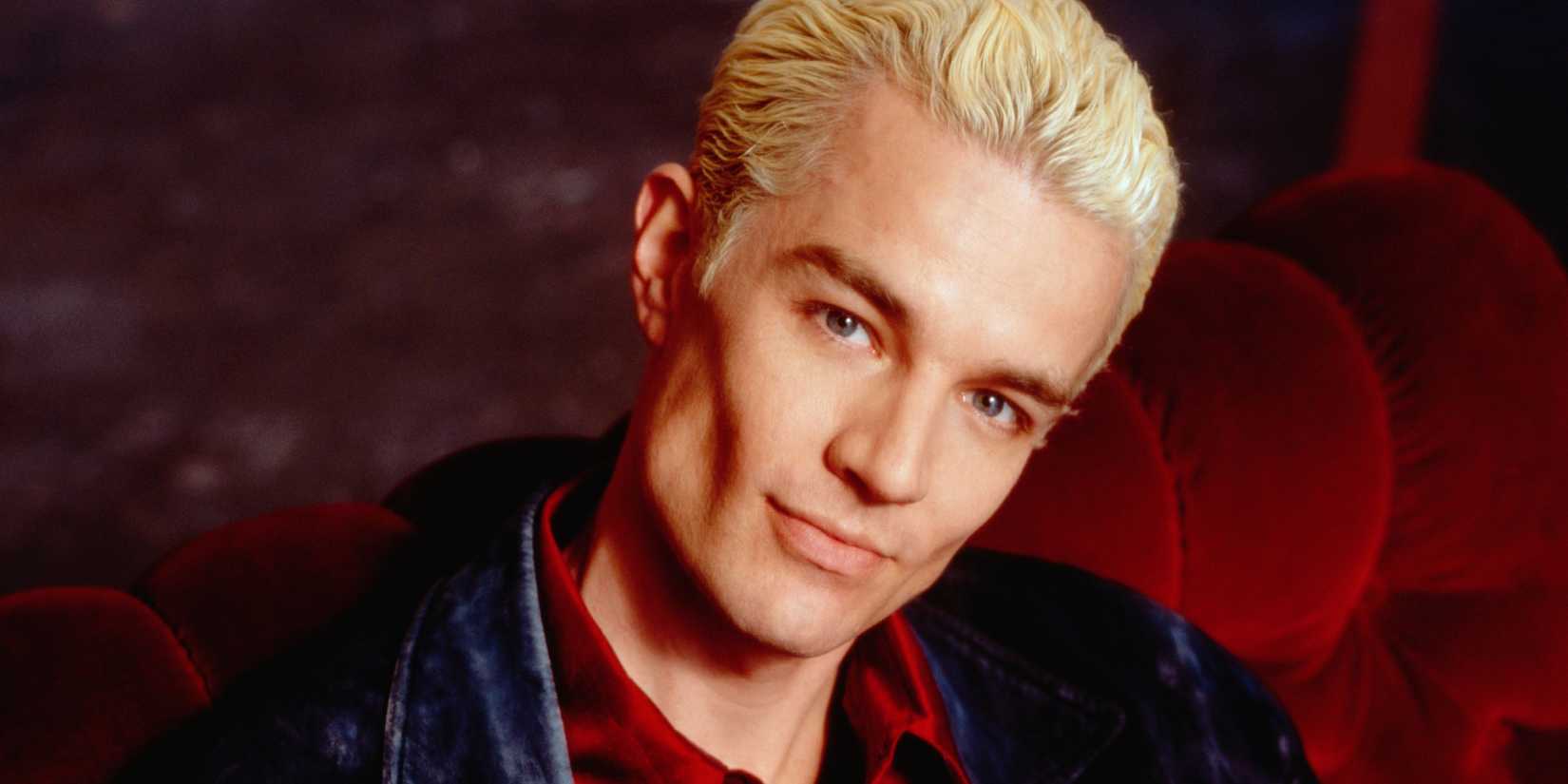 James Marsters smirking as Spike in Buffy the Vampire Slayer