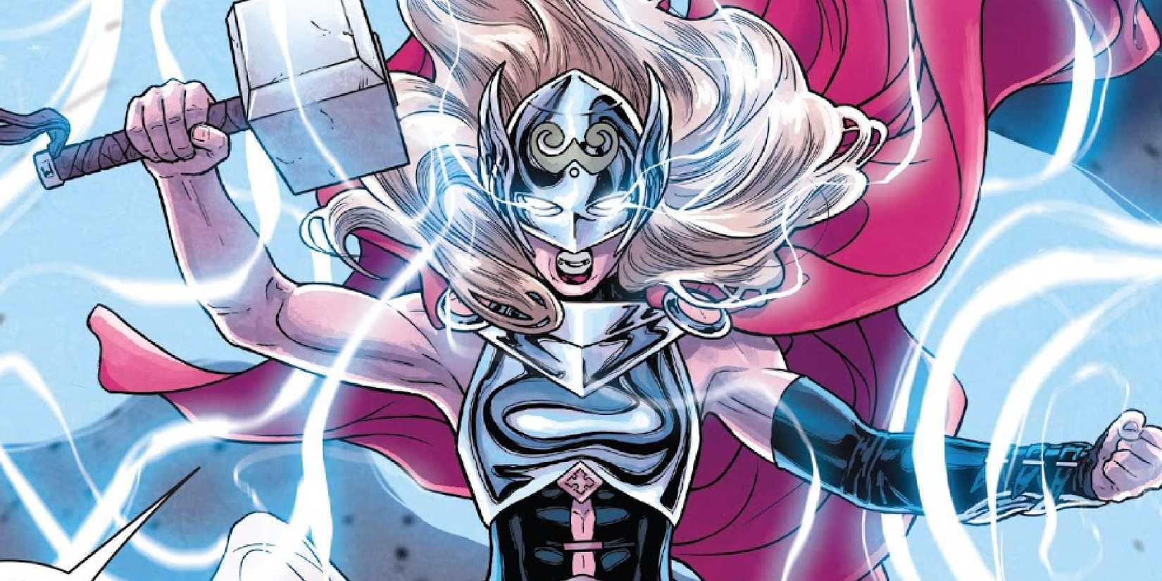 jane foster's thor wielding mjolnir