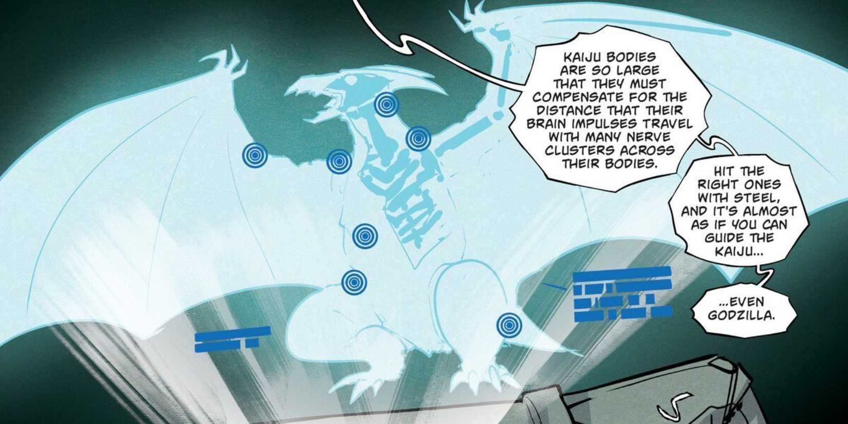 Kaiju's weak points are explained in Godzilla #3