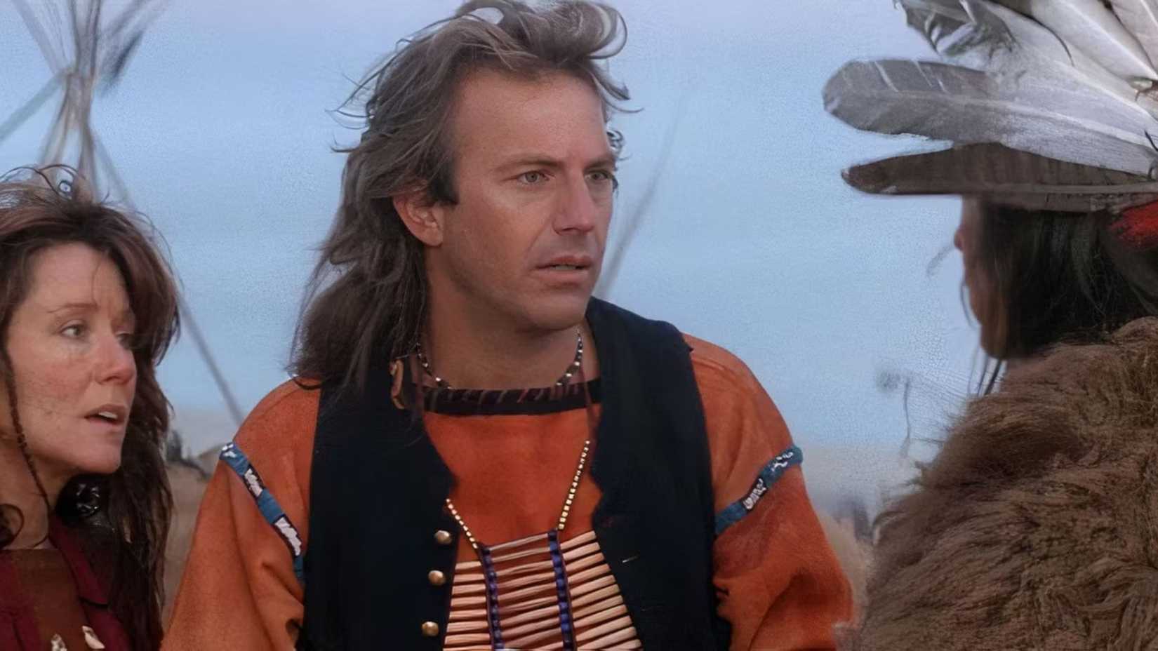 Kevin Costner Dunbar em Danças com Lobos nas Planícies