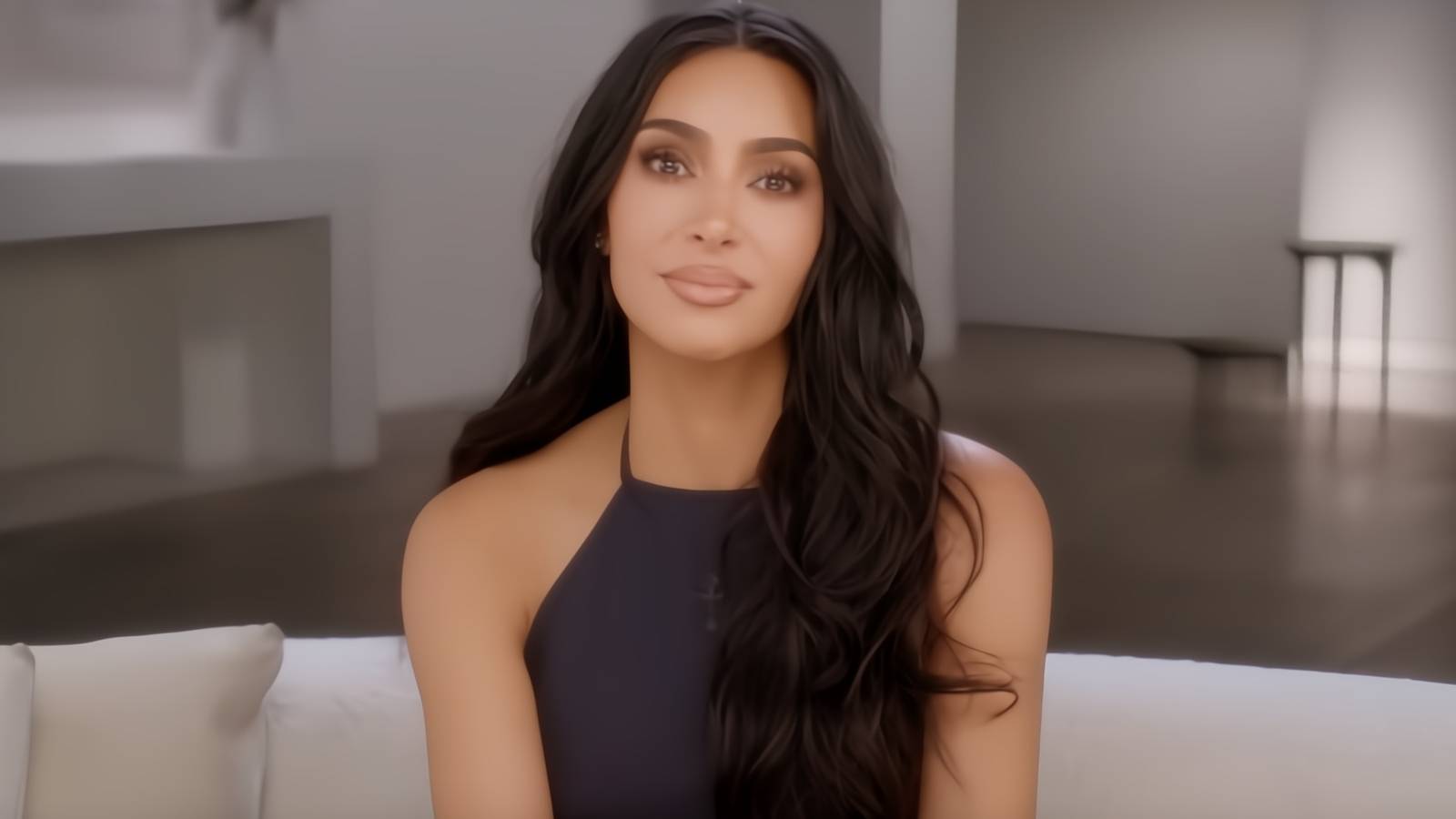 Kim Kardashian during The Kardashians season 7 trailer.