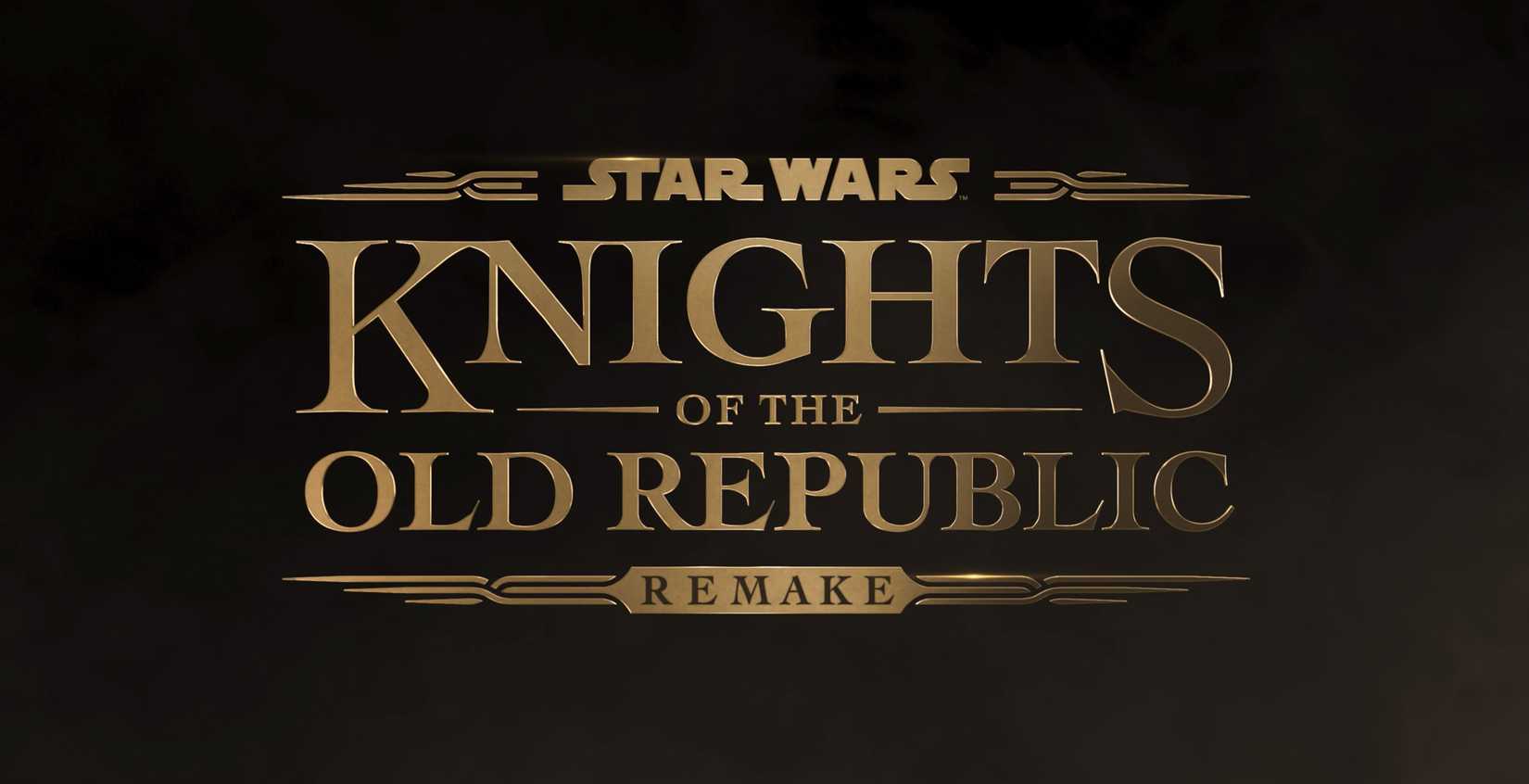 A screenshot of the Knights of the Old Republic Remake logo.