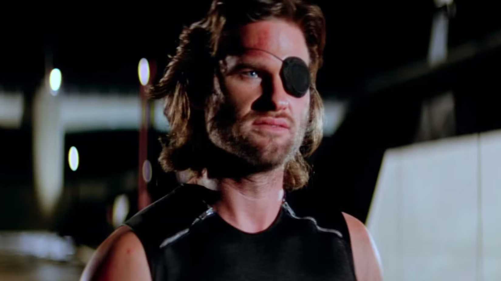 Kurt Russell como Snake Plissken em Fuga de Nova York