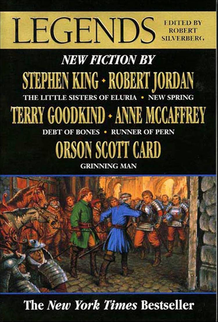 The cover of Legends Vol 1 anthology Edited By Robert Silverberg