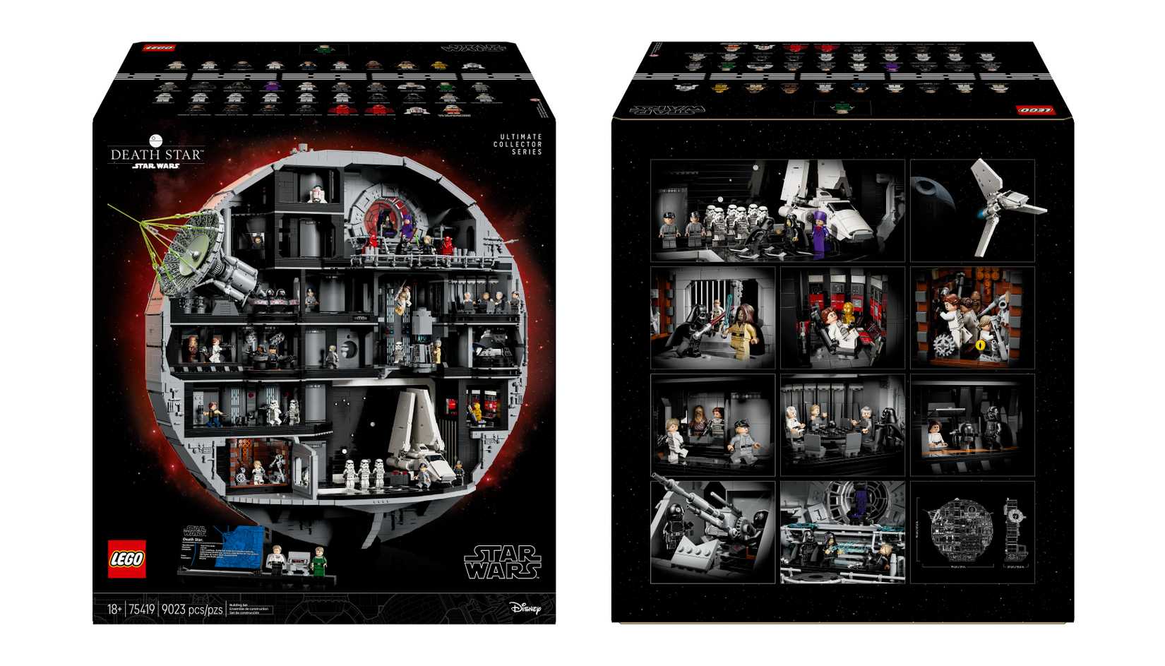 LEGO UCS Death Star Box Packaging (Front and Back)