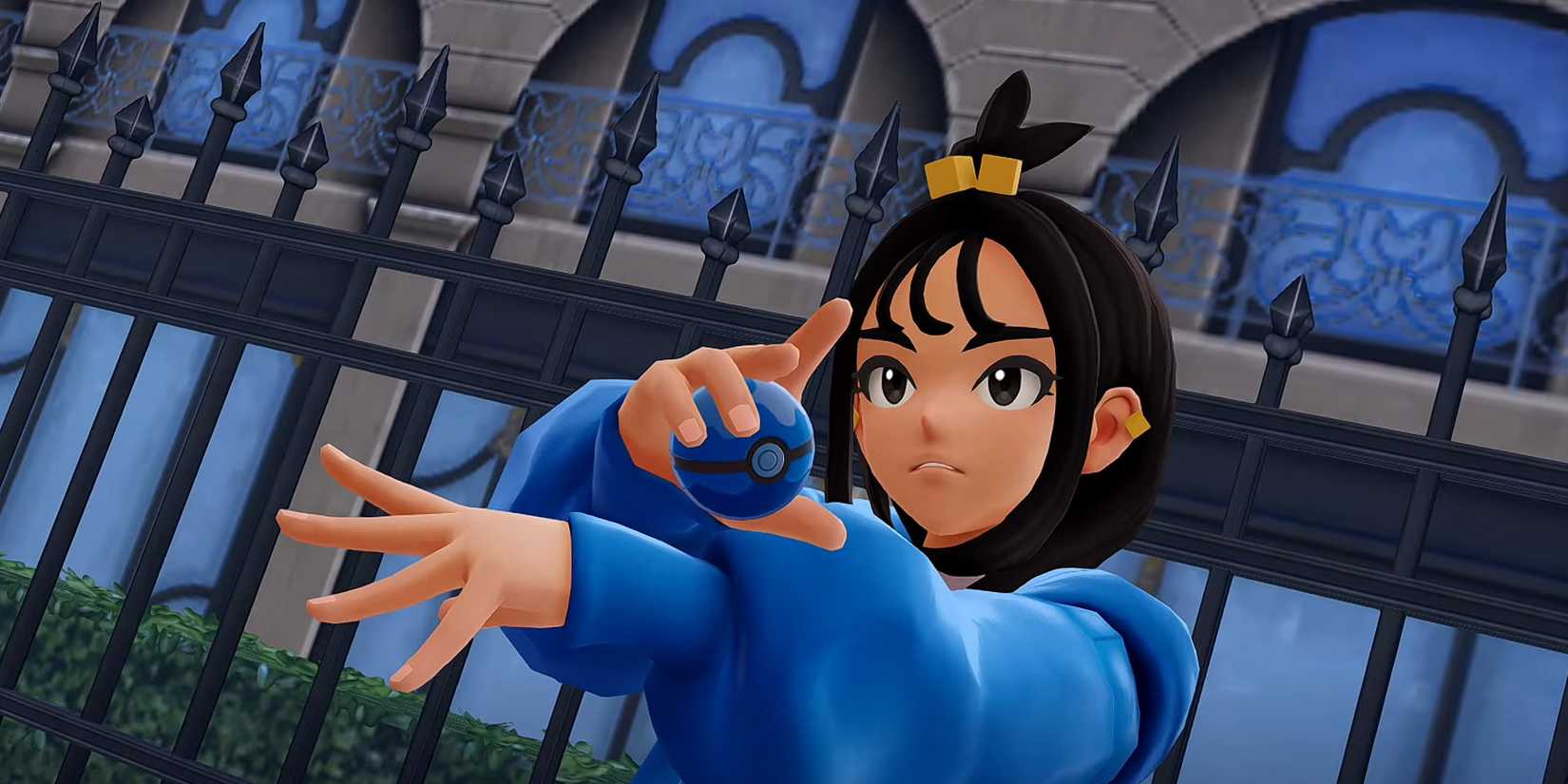 Lida strikes a pose before battle in Pokemon Legends Z-A.