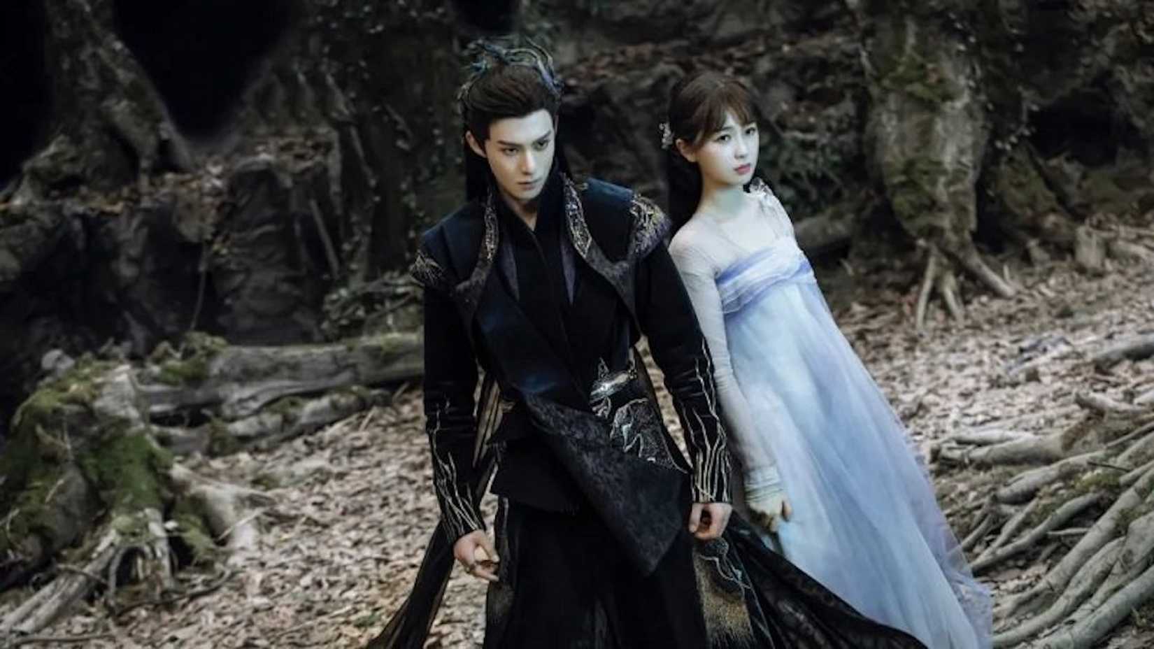 Yu Shuxin como Xiao Lanhua/Goddess Xiyun e Dylan Wang como Dongfang Qingcang em Love Between Fairy and Devil.