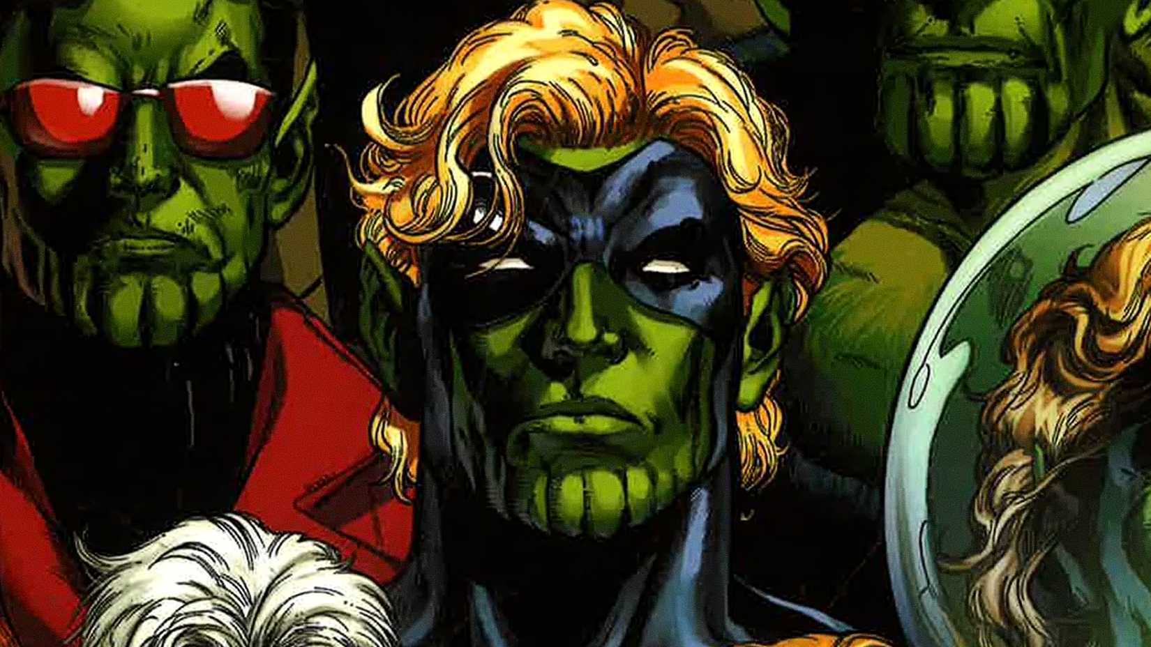 Mar-Vell et Wonder Man sont remplacés par Skrulls dans la couverture de la bande dessinée Secret Invasion