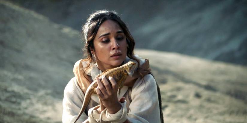 Margo conversa com um lagarto em The Magicians