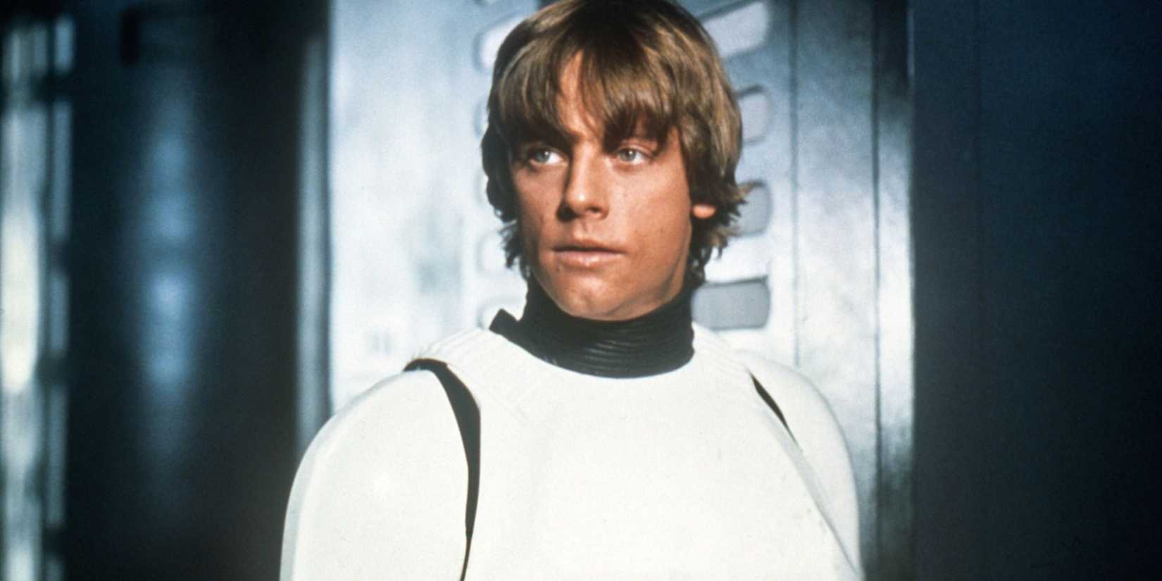 Mark Hamill como Luke Skywalker em Star Wars: Uma Nova Esperança