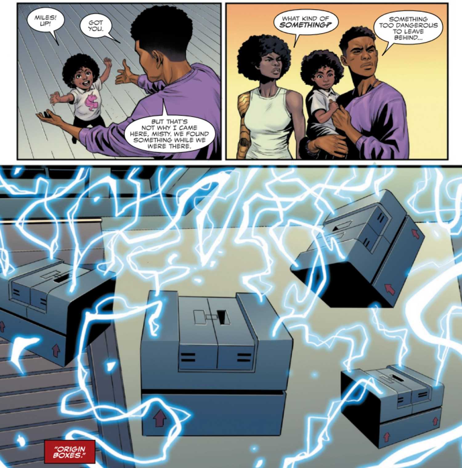 miles morales' spider-man introduces the origin boxes to marvel lore