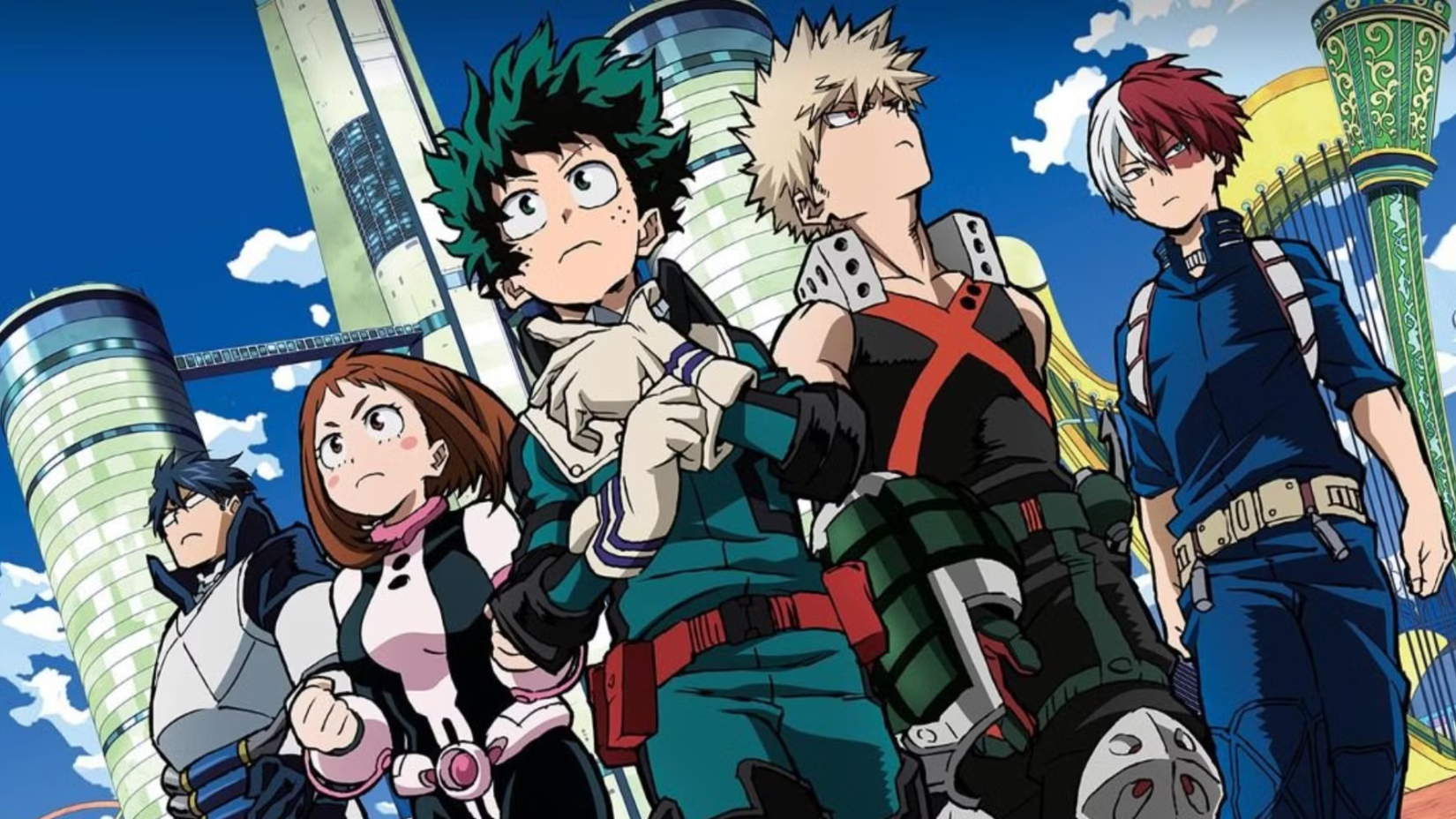 My Hero Academia anime featured image - Cast of My Hero Academia walking Class 1-A -1