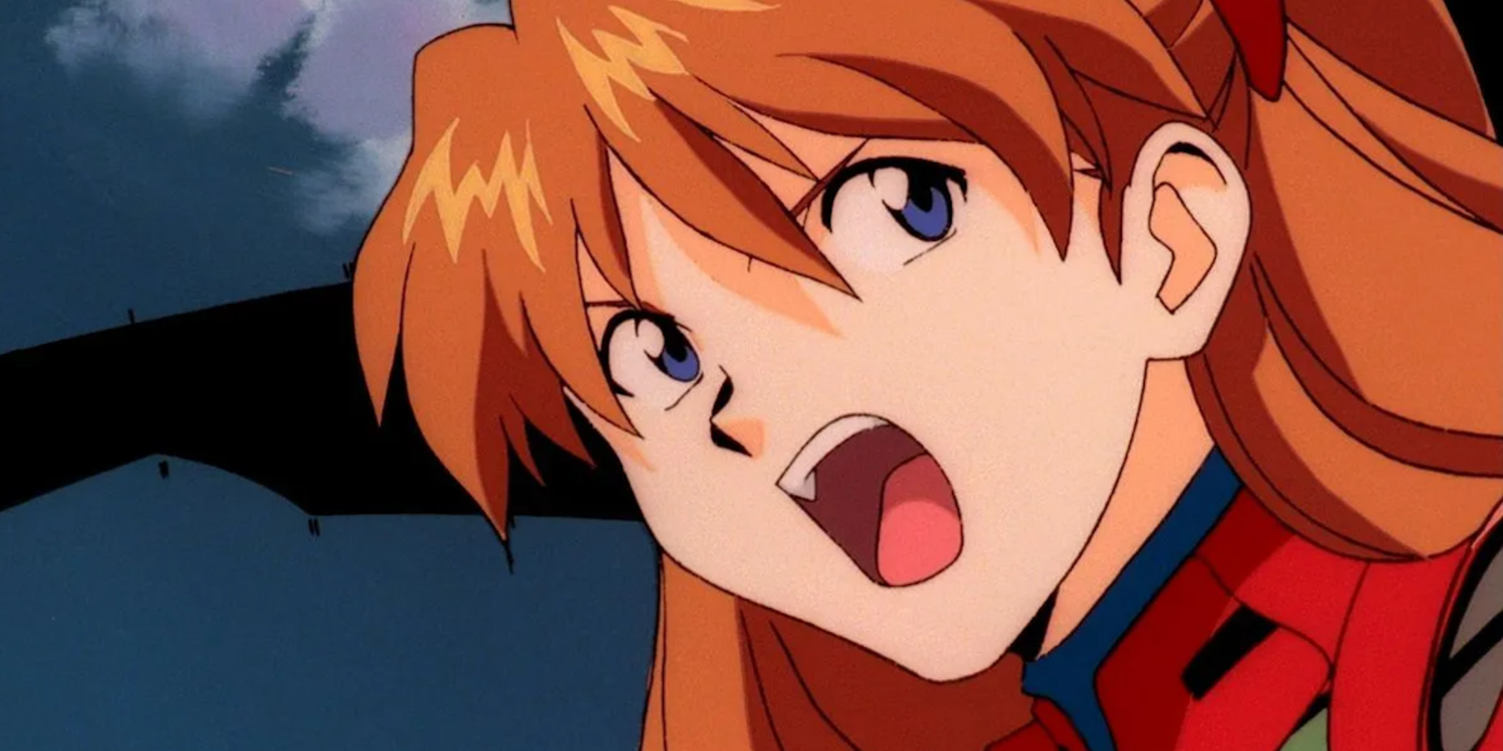 Neon Genesis Evangelion anime featured image - Asuka looking shocked