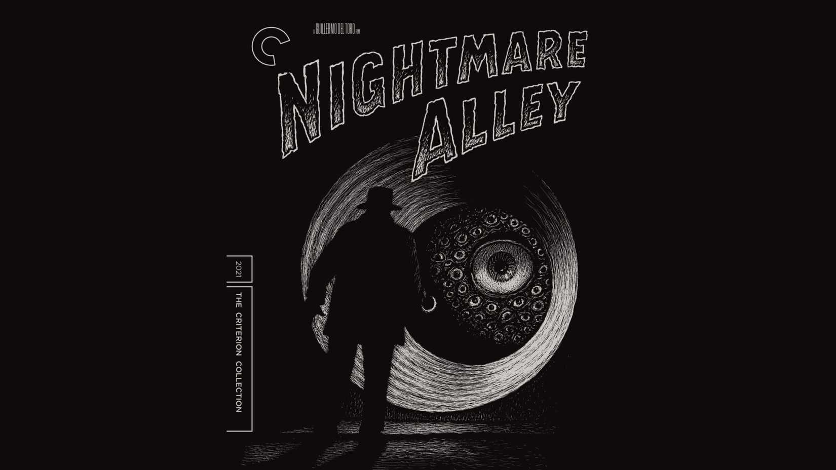 Arte da capa da Coleção Criterion de Nightmare Alley.