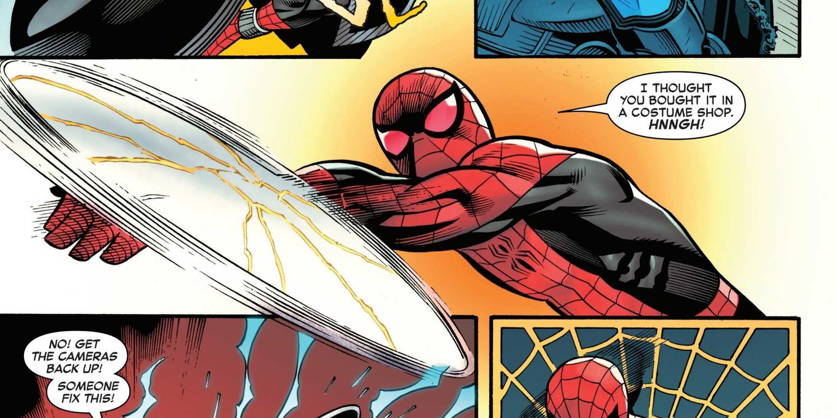 Spider-Man Unleashes His Own Cap Shield In New Fight