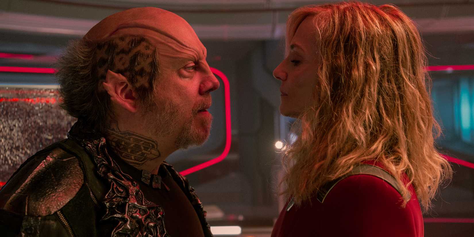 Nus Braka face to face with Captain Ake in Starfleet Academy