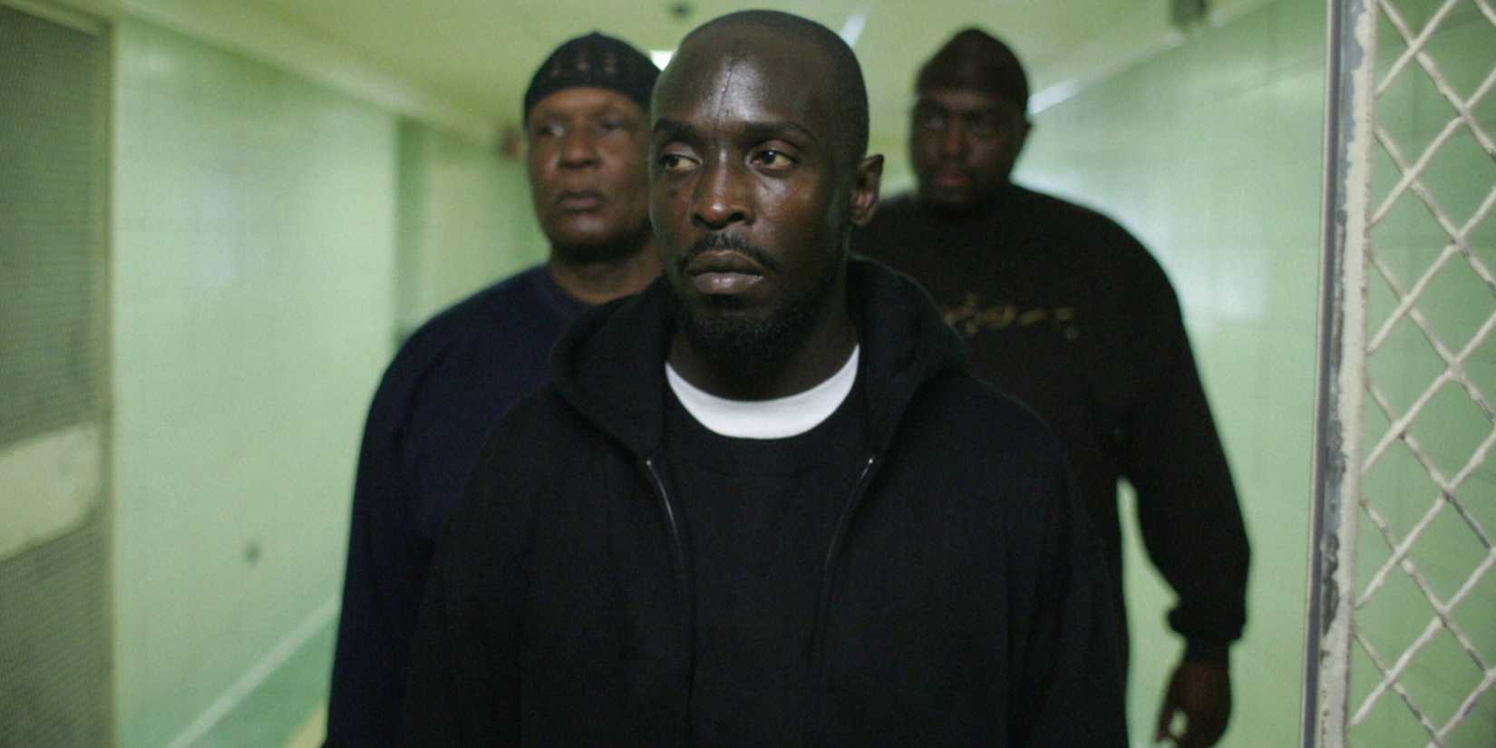 Omar walking through prison in The Wire