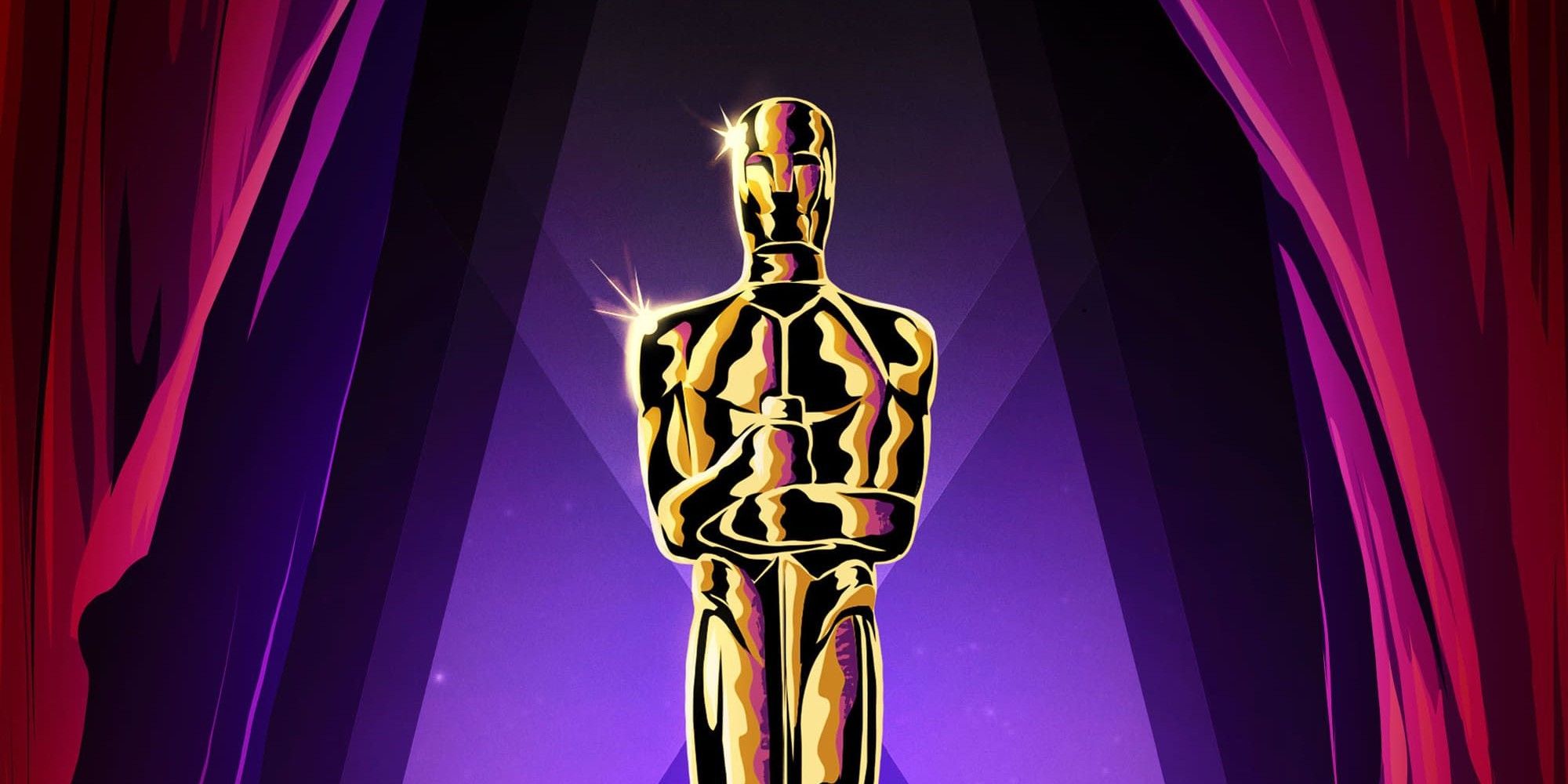 Poster do Oscar com estátua