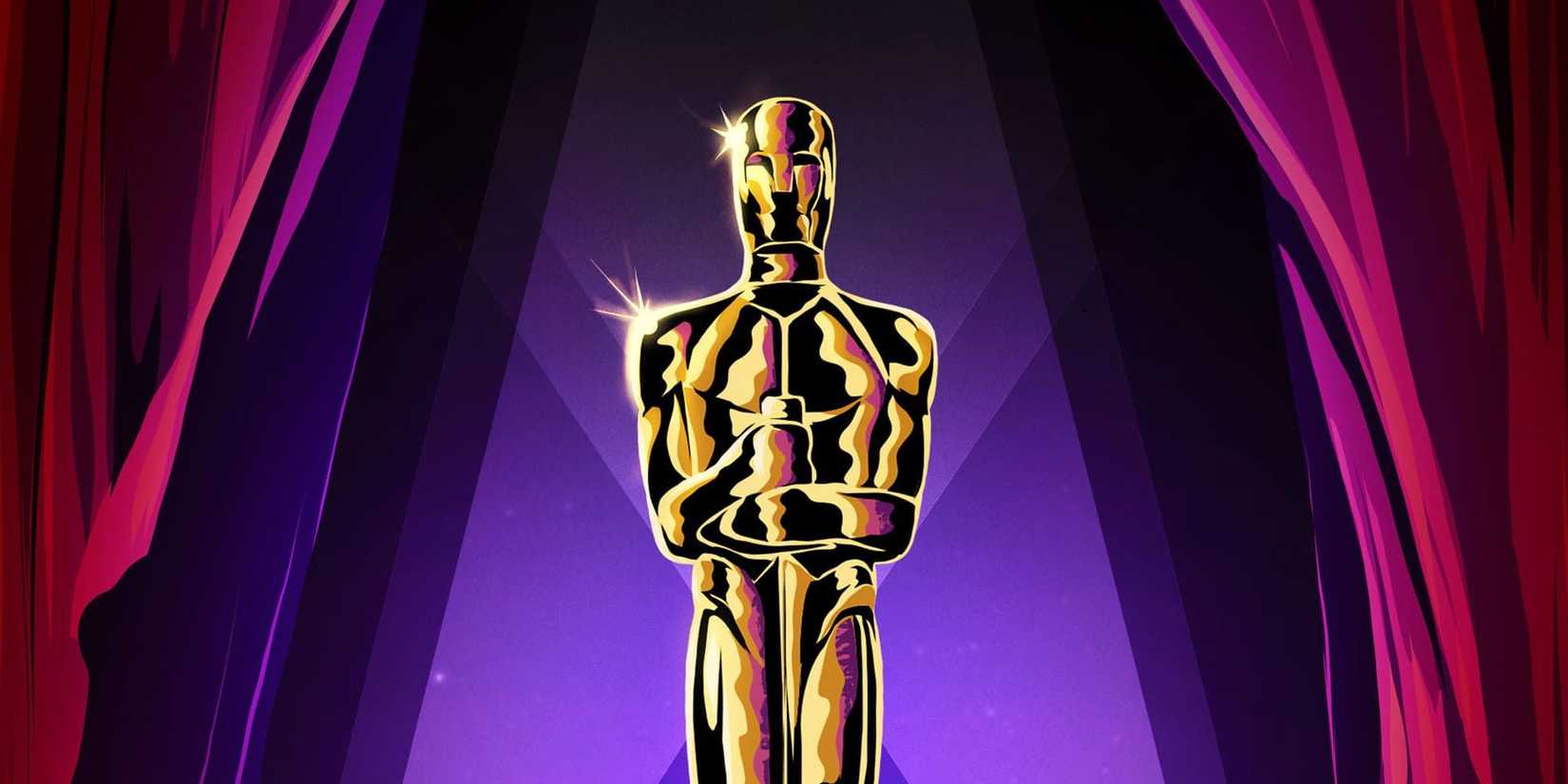 Oscars poster with statue