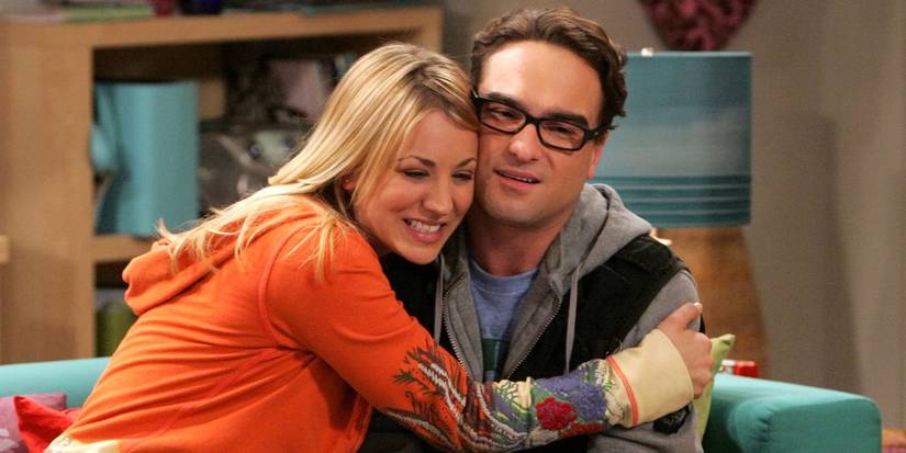 Penny and Leonard in The Big Bang Theory