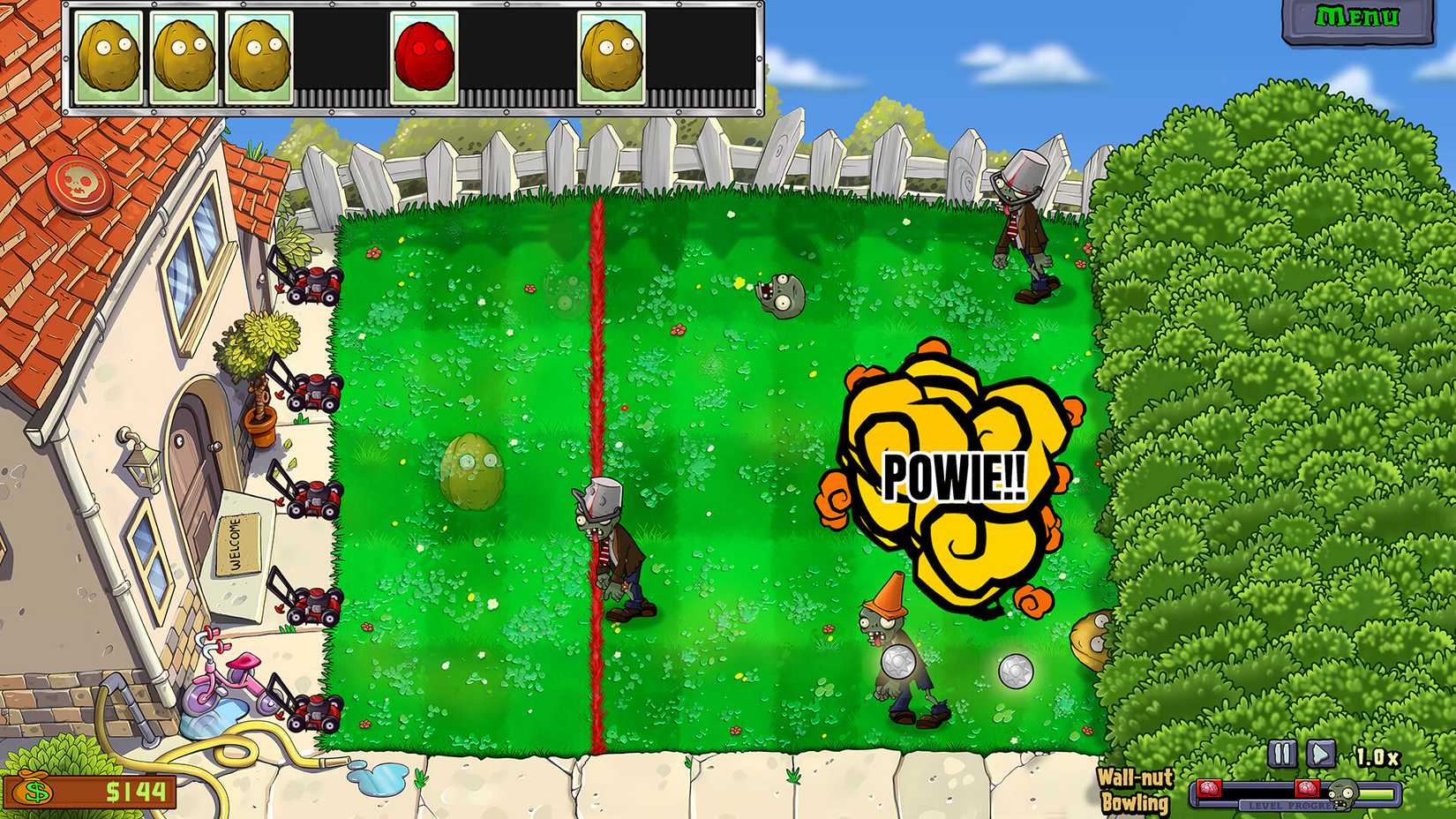 Plants vs Zombies Rolling Minigame
