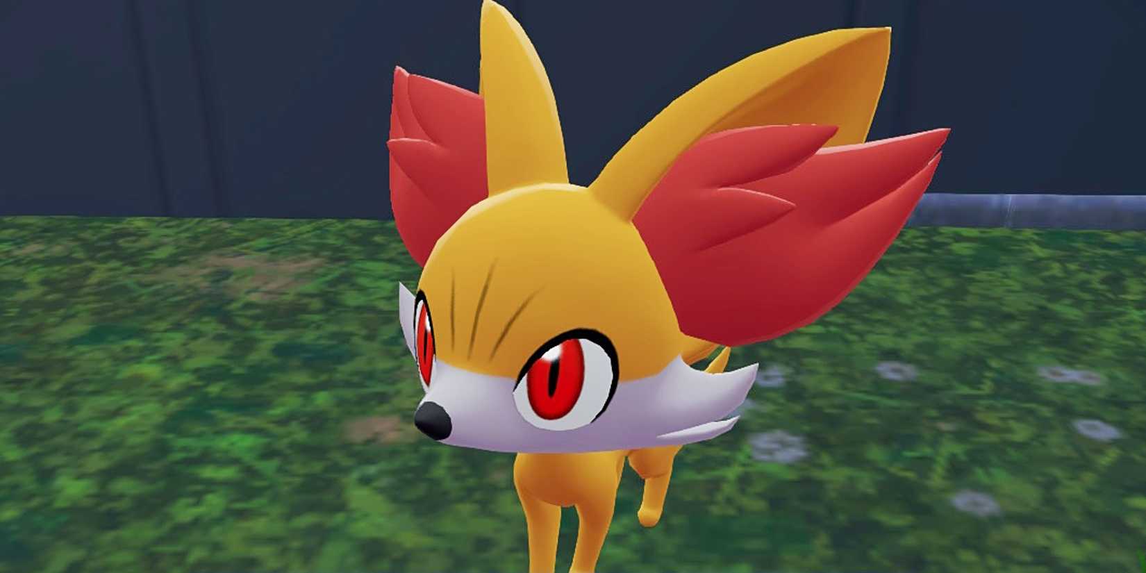 Fennekin looks upward in Pokemon Legends Z-A.