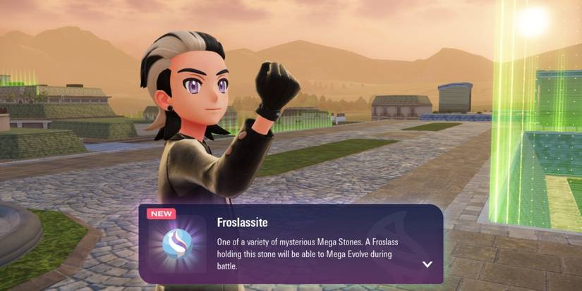 Тренер получает Froslassite в Pokemon Legends Z-A.