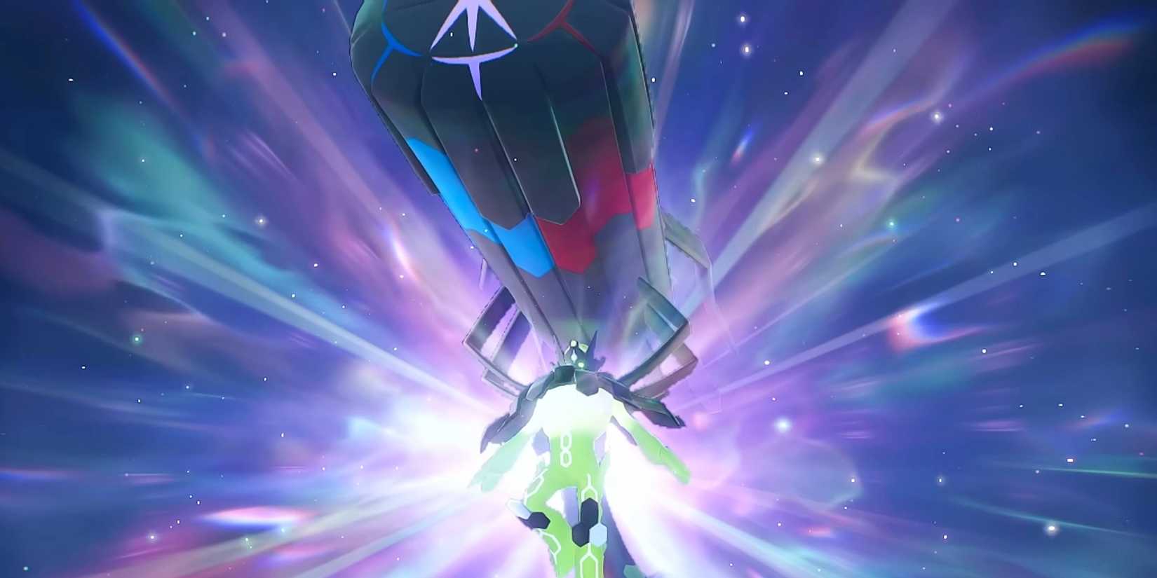 Mega Zygarde holds its cannon in Pokemon Legends Z-A.