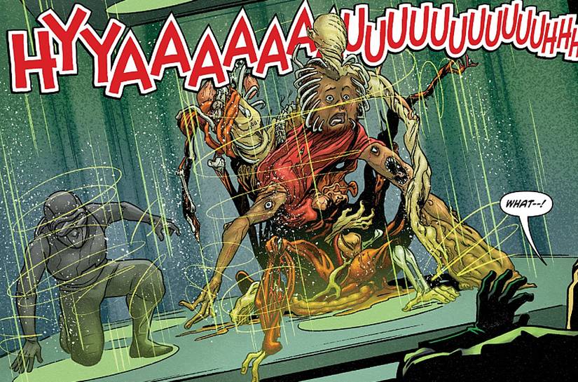 Red Shirts #3, the grotesque fusion of a Starfleet officer and Romulan spy