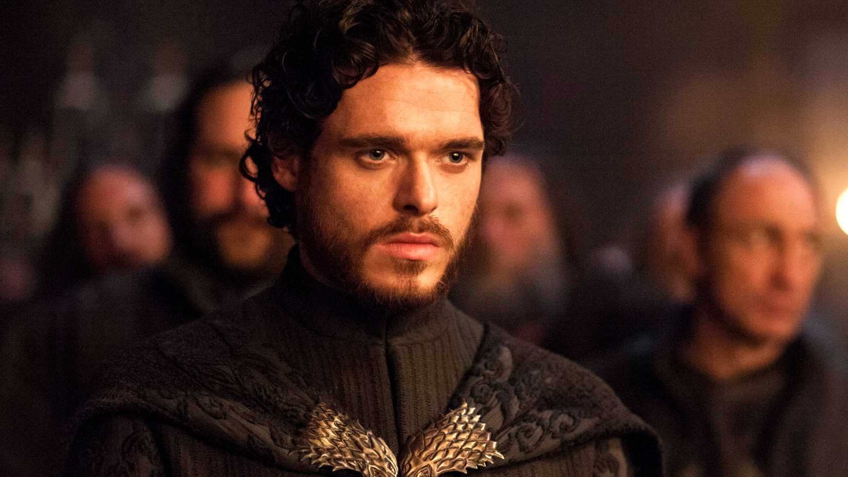 Richard Madden as Robb Stark at the Red Wedding in Game of Thrones season 3