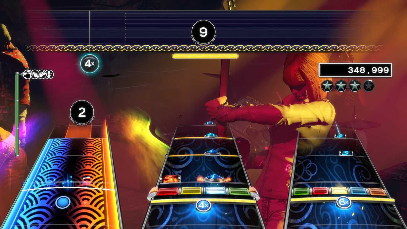Rock Band 4 gameplay tracks