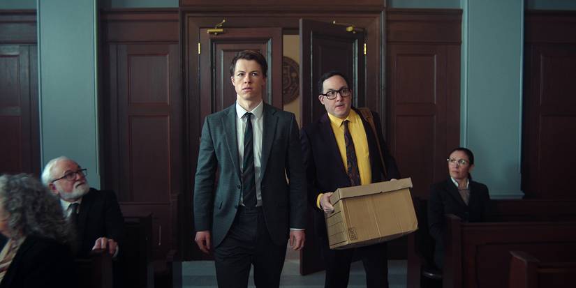 Rudy & Deck entering the courtroom in The Rainmaker season 1 episode 9