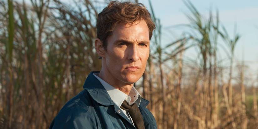 Rust em uma cena de crime em True Detective