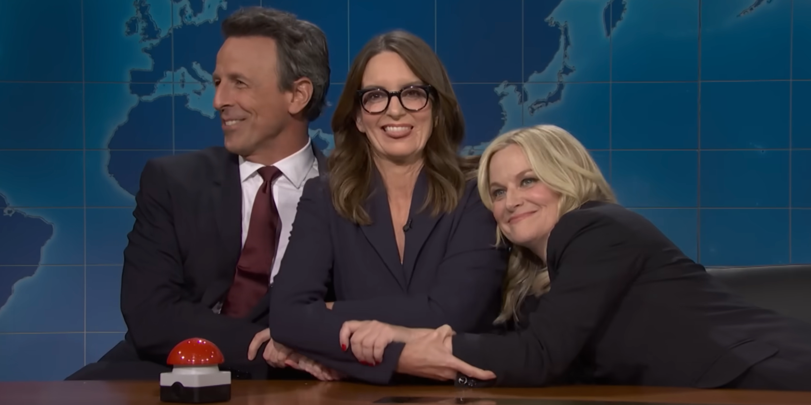 SNL Weekend Update Brought Back Amy Poehler, Tina Fey, & Seth Meyers For A Joke-Off