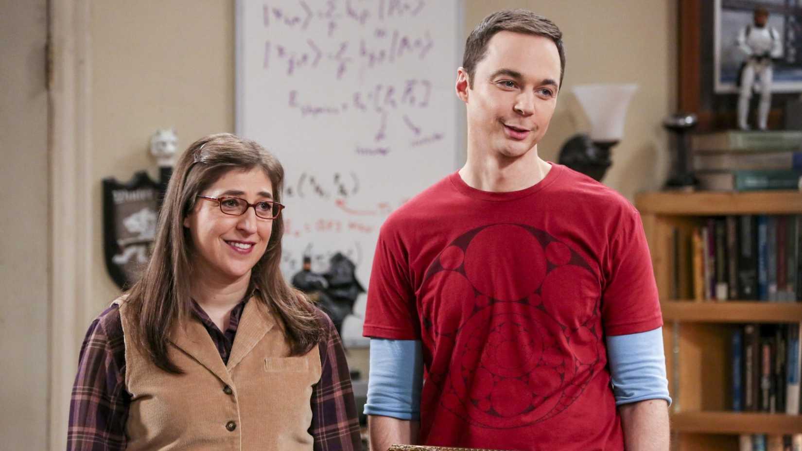 Sheldon e Amy em The Big Bang Theory