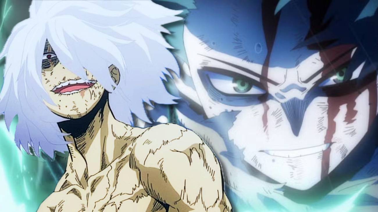 Shigaraki Tomura and Deku as seen in My Hero Academia